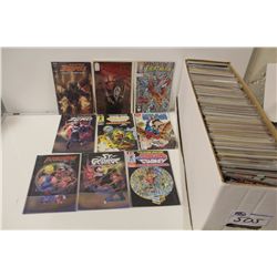 LONG BOX OF MIXED 80'S-90'S TITLES, INCLUDES MANGA, X-MEN AND MANY MORE. HIGH-MID GRADE AVERAGE