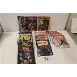 MIXED MARVEL MAGAZINES INCLUDING: STAR WARS, STAR TREK, JAMES BOND CONAN AND MORE.