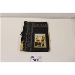 1930'S ERA CHILD SCRAP BOOK INCL. "COW  BRAND" PHOTOS WHICH WERE THE CANADIAN STARCH COMPANY'S