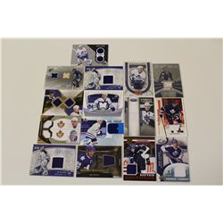LOT OF 15 TORONTO MAPLE LEAFS AUTHENTIC MEMORABILIA CARDS INCLUDING: M. SUNDIN, J. REIMER, C.