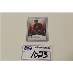 2012-13 PANINI CARD #2- GORDIE HOWE AUTOGRAPHED CARD IN NM 3/10
