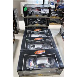 LOT OF 6- 1:18 SCALE DIE CAST. MAISTO GT RACING