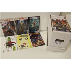 SHORT BOX OF RECENT COMPLETE MARVEL AND DC MINI-SERIES IN HIGH GRADE