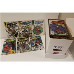 SHORT BOX OF 80'S-90'S AMAZING SPIDER-MAN AND THOR, INCLUDES  #298-99, 301,304 IN HIGH