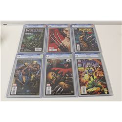 HIGH END WOLVERINE CGC BOOKS, SIX COMICS IN TOTAL