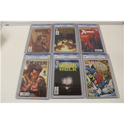 HIGH END WOLVERINE CGC BOOKS, SIX COMICS IN TOTAL
