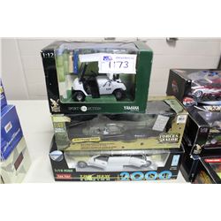 LOT OF 3-  ASSORTED DIE CAST INCLUDING GOLF CART, LIMO AND FORCES OF VALOR