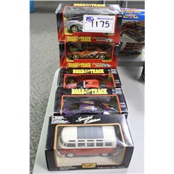 LOT OF 6-  1:24 SCALE ROAD & TRACK DIE CAST