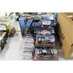 LOT OF MOSTLY NASCAR DIE CAST AND X-TTREK MICRO RACING  KIT