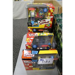 LOT OF 4 SIMPSONS TOYS, NEW IN BOX