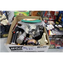 BOX OF LOOSE VINTAGE STAR WARS TOYS