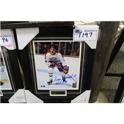 FRAMED 8" X 10" AUTOGRAPHED PHOTO WITH COA- SERGE SAVARD
