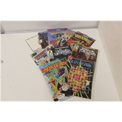 NICE HIGH GRADE LONG BOX, OF MIXED COMICS. HIGHER GRADES. TIGHT SHARP COPIES! MOSTLY 80'S BOOKS.