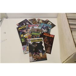 NICE HIGH GRADE LONG BOX, OF MIXED COMICS. HIGHER GRADES. TIGHT SHARP COPIES! MOSTLY 90'S BOOKS.