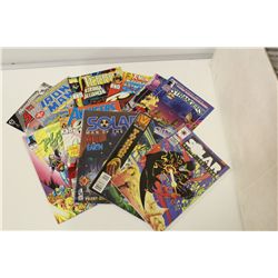 NICE HIGH GRADE LONG BOX, OF MIXED COMICS. HIGHER GRADES. TIGHT SHARP COPIES! MOSTLY 90'S BOOKS.