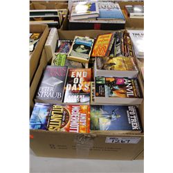 LARGE BOX LOT OF ASSORTED PAPERBACK, MOSTLY UNREAD