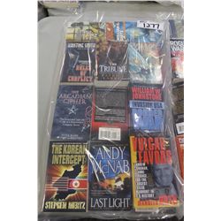 BAGGED LOT OF APPROX. 20 ASSORTED PAPERBACK NOVELS, ALL LIKE NEW AND UNREAD