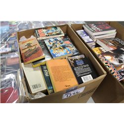LARGE BOX LOT OF ASSORTED PAPERBACK, MOSTLY UNREAD