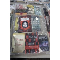 BAGGED LOT OF APPROX. 20 ASSORTED PAPERBACK NOVELS, ALL LIKE NEW AND UNREAD