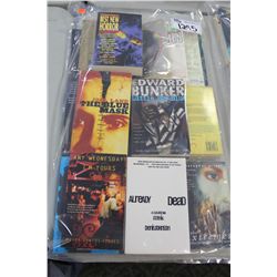 BAGGED LOT OF APPROX. 20 ASSORTED PAPERBACK NOVELS, ALL LIKE NEW AND UNREAD