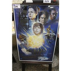 STAR WARS RETURN OF THE JEDI FRAMED POSTER SIGNED BY KAZO SANO (ARTIST) 54/60 WITH COA