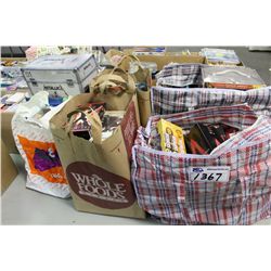 6 LARGE BAG OF ASSORTED VHS TAPES, MANY SEALED