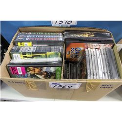 BOX OF ASSORTED DVD'S, MANY SEALED