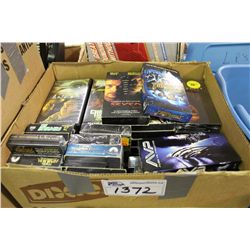 LARGE BOX OF ASSORTED VHS, SOME SEALED