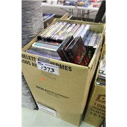 LARGE BOX OF ASSORTED VHS, SOME SEALED