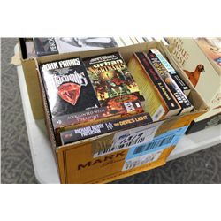 BOX LOT OF ASSORTED PAPERBACK AND HARD COVER BOOKS, MOSTLY NEW