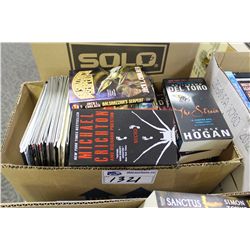 BOX LOT OF ASSORTED PAPERBACK AND HARD COVER BOOKS, MOSTLY NEW