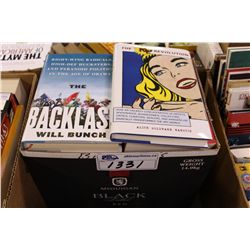 BOX LOT OF ASSORTED PAPERBACK AND HARD COVER BOOKS, MOSTLY NEW