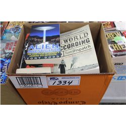 BOX LOT OF ASSORTED PAPERBACK AND HARD COVER BOOKS, MOSTLY NEW