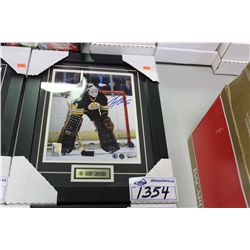 FRAMED 8" X 10" AUTOGRAPHED PHOTO WITH COA- GERRY CHEEVERS