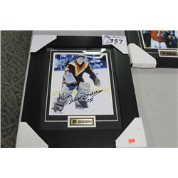 FRAMED 8" X 10" AUTOGRAPHED PHOTO WITH COA- RICHARD BRODEUR