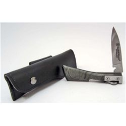 7857 - SMITH & WESSON 12 LOCK BLADE KNIFE W/ CASE - CAMO HANDLE