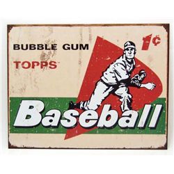 7747 - TOPPS BASEBALL METAL SIGN
