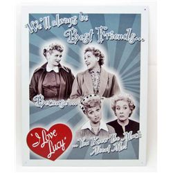 7757 - I LOVE LUCY METAL SIGN