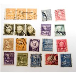 6331 -  LOT OF 20 VINTAGE US POSTAGE STAMPS