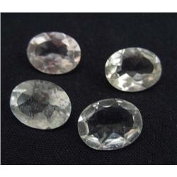 6433 -LOT OF 5.85 CT. LIGHT AQUA BLUE GREEN AND WHITE SANTA MARIA AQUAMARINE
