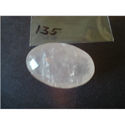 76.20 carat Rose Quartz Oval Diamond Cut from Africa untreated