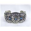 Image 2 : Navajo German Silver Turquoise Bracelets, 1 by Roger Skeet