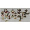 Image 2 : Collection of 10 miniature Navajo Kachinas