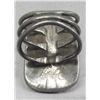 Image 3 : Navajo Pawn Sterling Spider Web Turquoise Ring