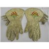 Vintage Native American Beaded Leather Gauntlets