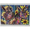 Original Acrylic Kills Thunder 2 Burro Paintings