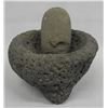 Prehistoric Volcanic Rock Mortar & Pestle