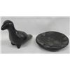 Mata Ortiz Bird Effigy & San Ildefonso Plate