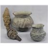 Image 1 : Collection of 4 Pieces Prehistoric Pottery