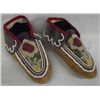 Vintage Iroquois Beaded Moccassins